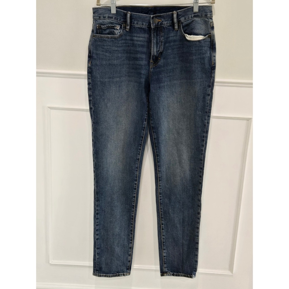 Banana Republic Mens‎ Slim Fit Standard Jean Medium Wash Blue 34W 34L